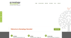 Desktop Screenshot of genealogydecoded.com